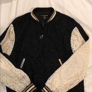 Lace Bomber Jacket